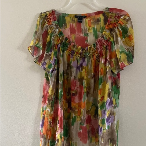 Colorful Women's Top by August Silk - Picture 1 of 6